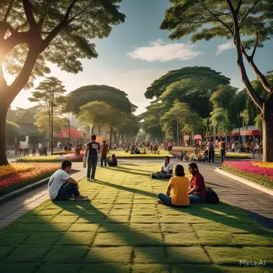 Mempercantik Taman Malang dengan Grass Block